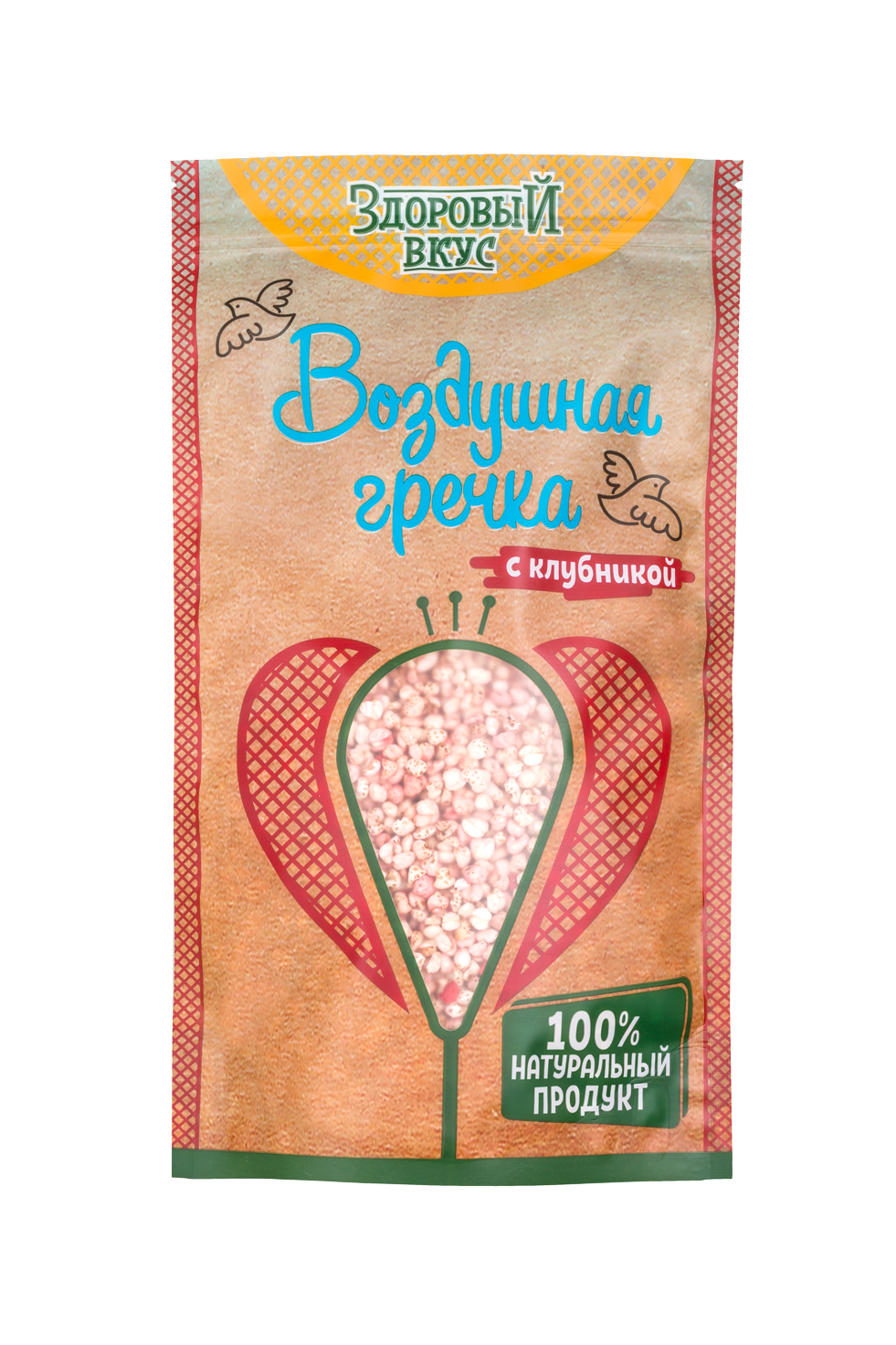 ВОЗДУШНАЯ ГРЕЧКА С КЛУБНИКОЙ 